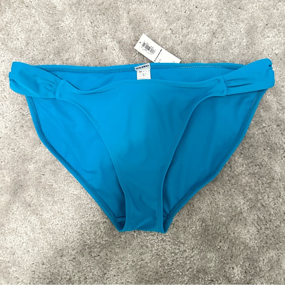 NEW NWT Old Navy Turquoise Blue Bikini Bottom Women's Size Large